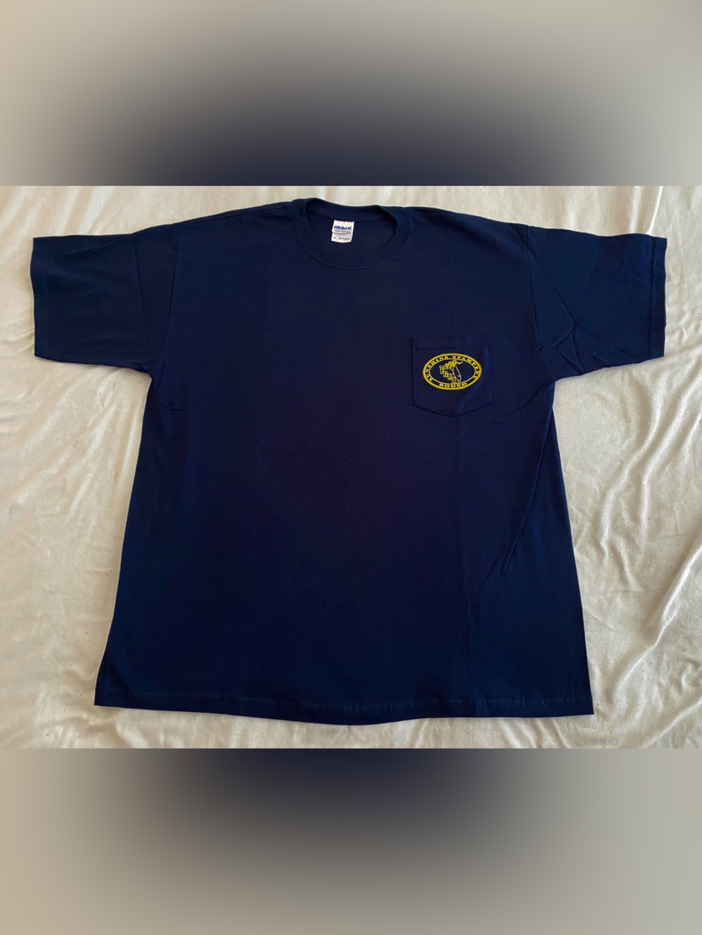 Vintage FGRA IGRA Navy Short-Sleeve Pocket Tee Florida Rodeo Sunshine Stampede